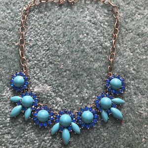 J.Crew Factory Blue Gemstone Necklace